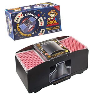lot 4048 image: Cool Chimpanzee Automatic 2-Deck Card Shuffler, Home Poker Games, Blackjack, Rummy, War, Texas Hold Em, PLO, Omaha, Stud and More