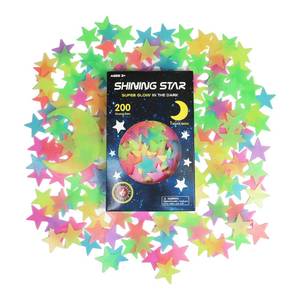 lot 4057 image: Glow in The Dark Stars Stickers for Ceiling, Adhesive 200pcs 3D Glowing Stars and Moon for Kids Bedroom,Luminous Stars Stickers Create a Realistic Starry Sky,Room Decor,Wall Stickers
