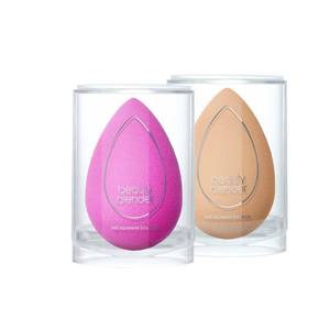 lot 4112 image: Beautyblender  Original Pink  Nude Beauty Blender 2-Piece Bundle for Blending Foundations, Powders, and Creams, Super-Soft Foam for Streak-Free Application, Made in the USA, Reusable, Washable