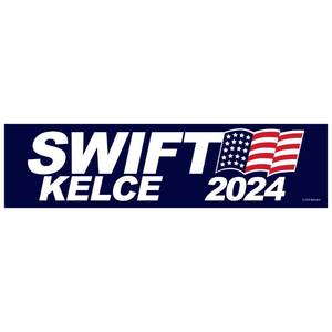 lot 4123 image: STICKALISH Swift Kelce 2024 Sticker - Funny Accessories Gifts Merch for Fans. Laptop, Water Bottle, Car Bumper, Backpack, Books, Bag, Tumbler, Bookmark. Decorate Your Room. Put it on All Your Stuff