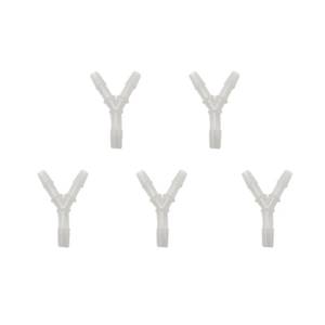 lot 4141 image: 5PCS Per Pack -Oxygen Tubing Connectors Y Splitter - Oxygen Tube connectors, Compatible with Most Standard Oxygen Tubing - Ideal for Home Oxygen Therapy