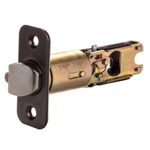 lot 4165 image: Design House 790527 2-Way Adjustable Entry Round Corner Latch Oil Rubbed Bronze