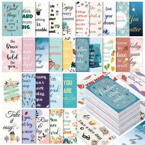 lot 4166 image: Jinei 300 Motivational Cards Inspirational Cards Positive Affirmation Cards Small Mini Encouragement Cards for Women Students Girls Teens (Flower Style)