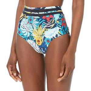 lot 4174 image: Tommy Hilfiger Womens Standard High Waisted Bikini Bottom, Aloha Sky Captain, Medium
