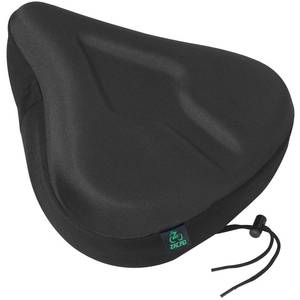 lot 4177 image: Zacro Bike Seat Cushion - Padded Gel Bike Seat Cover, Compatible with Peloton, Adjustable for Men & Womens Comfort on Stationary Exercise, Mountain and Road Bicycle Seats