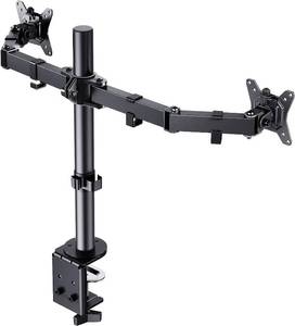 lot 4184 image: ErGear Dual Monitor Desk Mount, Fully Adjustable Dual Monitor Arm for 2 Computer Screens up to 32 inch, Heavy Duty Dual Monitor Stand for Desk, Holds up to 17.6 lbs per Arm, EGCM1