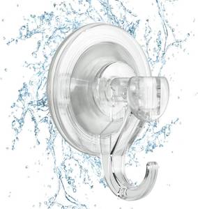 lot 4200 image: CozyBlue Suction Cup Hooks Heavy Duty - 2 Pack Waterproof Reusable Shower Hooks - Removable for Window, Glass Door, Hangers, Kitchen Tiles, Bathroom Shower Wall