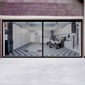 lot 4919 image: WerkWeit Magnetic Garage Door Screen 16x7Ft for 2 Car Garage Magnetic Automatic Closure Fiberglass Mesh Garage Screen Cover Kit Garage Door Curtain Breathable Dense Grids Hand Free Easy to Install