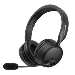 lot 4926 image: LEVN Bluetooth Headset with Microphone, Wireless Headset with Mic & Mute Button, 60 Hrs Working Time Noise Cancelling Bluetooth Headset 5.3 Multipoint Connect to Cell PhoneMobileLaptopTabletPC