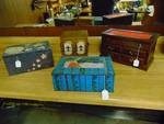 (4) ct. lot jewelry and storage boxes, assorted sizes and styles