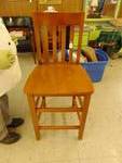 Wooden Chair, bar stool 25-1/2