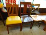 (3) ct. lot wooden chairs