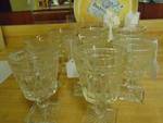 (8) ct. lot Glass Sorbet glasses with stems