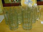 (7) ct. lot glass mugs