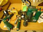 (9) ct mixed lot tools; Black & Decker Versa Pack Chargers, cordless screw driver, orbital sander and more