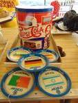 (6) ct lot Pepsi memorabilia; Tin can and soccer trays