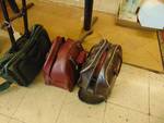 (3) ct mixed lot; luggage and (2) bowling bags with balls