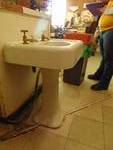 Vintage pedestal sink 24