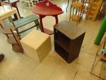 (5) ct. mixed lot benches, tables and shelves, great for display