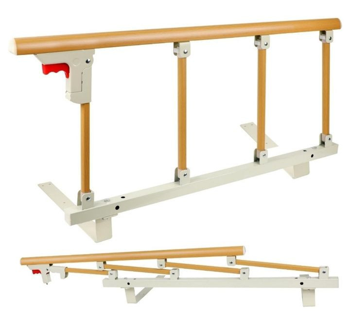 lot 35099 image: Foldable Bed Safety Railing  Handrail For The Elderly, Pregnant Women, Disabled Person to Assist with Preventing Falls and Bed Mobility