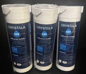 lot 10007 image: Crystala Filters XWF Water Filter, Compatible with GE XWF Refrigerator Water Filter, 3 Pack