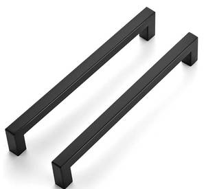 lot 10012 image: Ravinte 20 Pack 7-12 Inch Kitchen Square Cabinet Handles Matte Black Cabinet Pulls Black Drawer Pulls Kitchen Cabinet Hardware Kitchen Handles for Cabinets Cupboard Handles Drawer Handles