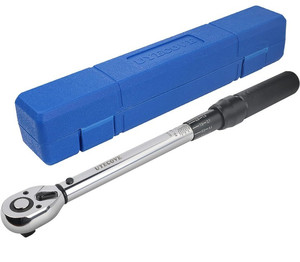 lot 10030 image: 12-Inch Drive Click Torque Wrench, Dual-Direction Click Professional, 10-160FT-LB13.6-217Nm, Dual Range Scales Graduated in FT.LB and N.M