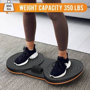 lot 10057 image: Anti Fatigue Balance Board Standing Desk Balance Boards Sit Stand Desk Mat Wobble Foot Rocker Balancing Exercise Core Strength Fitness Comfortable Standing Board (Large)