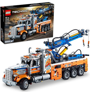 lot 10072 image: LEGO Technic Heavy-Duty Tow Truck 42128 with Crane Toy Model Building Set, Engineering for Kids Series