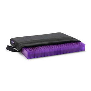 lot 10074 image: Purple Double Seat Cushion 18 x 16 Pressure Reducing GelFlex Grid. Ideal for Soft or Hard Seats