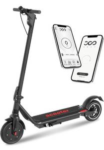 lot 10102 image: Electric Scooter-Adult Electric Scooter, Electric Commuter Scooter for Adults, TUNCKUN Foldable E-Scooter with 350W Power, 9-19 Mile Range,15 Mph Speed and 8.5 Solid Tires
