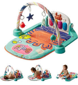 lot 10106 image: bc babycare Baby Tummy Time Mat with Music Activity Play Gym Mat Kick & Play Piano
