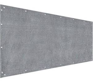 lot 10121 image: Elegant Privacy Screen for Backyard Fence, Pool, Deck, Patio, Balcony and Outdoor Paneling, Gray, 3 x 19