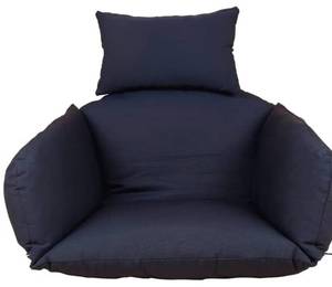 lot 10254 image: dQor Egg Chair Cushion Replacement - Comfortable, Durable and Washable - Outdoor Hanging Basket Chair Cushion - Detachable Swing Chair Cushion with Pillow - Hammock Chair Cushion