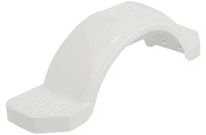 lot 11104 image: Plastic Trailer Fender For Boat Trailer Single Axel White 11 38 X 45 X 11 IN