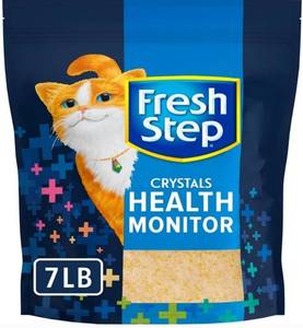 lot 12004 image: Fresh Step Crystals Health Monitoring Cat Litter Two 7 lbs Bags