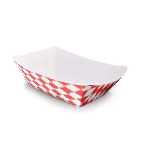 lot 12025 image: DHG PROFESSIONAL Case of 1000 Paper Food Trays Size 50 12 lb (FT-50)
