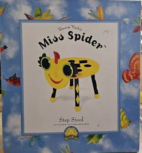 lot 18044 image: David Kirks Sunny Patch Miss Spider Childrens Step Stool - In Box