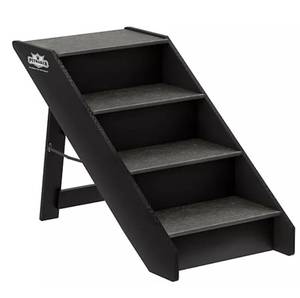 lot 27752 image: PETMAKER Folding Pet Stairs-Carpeted Foldable Steps