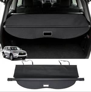 lot 27814 image: Powerty Compatible with Cargo Cover Toyota Highlander 2014-2019 Not for Highlander XU70 2020 Retractable Trunk Shielding Shade Cargo Luggage Cover No Gap