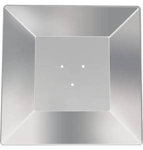 lot 27840 image: Heat Reflector Shield for Glass Tube Heater, 4-Sided Pyramid Patio Heater Replacement Top - Hole Distance 2 34 Inches