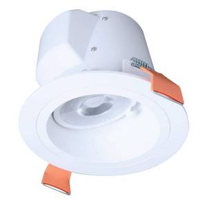 lot 28010 image: 6 in. Selectable CCT 2700K to 5000K Integrated LED White Recessed Light Sloped Ceiling Trim LED direct mount module