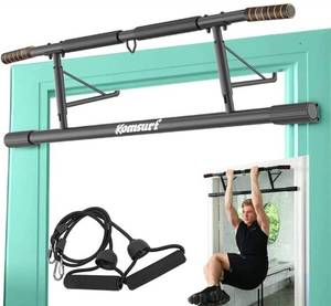 lot 28249 image: Pull Up Bar for Doorway, Pullup Bar for Home, Multifunctional Chin Up Bar, Portable Fitness Door Bar, Body Workout Gym System Trainer