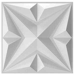 lot 1770 image: MIX3D Decorative 3D Wall Panel 12x12 White Star Textured PVC Wall Panels for Interior Wall Decor, Pack of 33 Tiles Cover 32 Sq. Ft