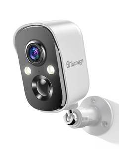 lot 1777 image: Techage Security Cameras Wireless Outdoor, Battery Powered Wireless Cameras for Home Security with AI Motion Detection, 1080P Color Night Vision, 2-Way Talk, Siren, IP66 Weatherproof, SDCloud Storage