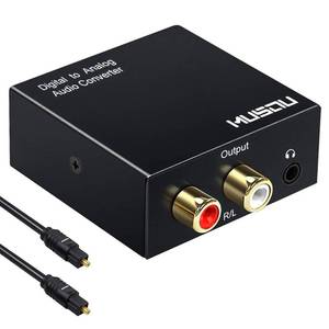 lot 1823 image: Musou 192kHz DAC Digital to Analog Converter Toslink Coaxial SPDIF Input to Analog RCA Stereo RL Output Audio Adapter with 3.5mm Jack for PS3 Xbox HDDVD PS4 Home Cinema Systems