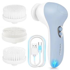 lot 1843 image: Facial Cleansing Brush Face Scrubber COSLUS Rechargeable Electric Spin IPX7 Waterproof Cleanser Brush - 2 Rotational Directions 3 Speeds Adjustable for Men Women Deep Cleaning, Exfoliating, Massaging