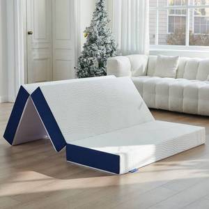 lot 1861 image: IYEE NATURE Folding Mattress, 6 inch Tri-Fold Memory Foam Mattress, Foldable Mattress for Camping, Guest - Queen Size, 78 x 58 x 6