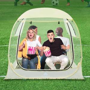 lot 1871 image: Sports Tent Instant Pop Up Tent Shelter, Clear Dome Tent 4 Person Tent, Outdoor Clear View Bubble Tent Soccer Tent, Rain Tent Camping Sun Shelter for Watching Sports Event