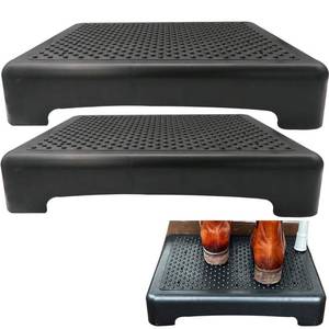 lot 1879 image: Evelots Mobility Half Step (2 Pack) Nonslip Treads Indoor or Outdoor Use Sturdy for Door, Bed, Bathtub & Shower. 17in x 13in x 3.5in